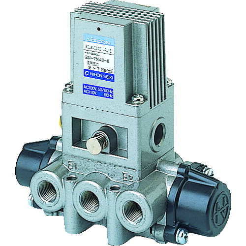 日本精器 4道のり電磁弁8AAC100V7Mつづき物シングル BN-7M43-8-E100