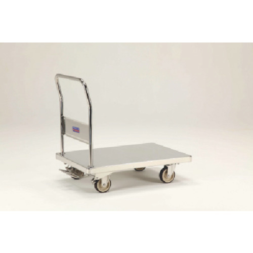 【送料別途】【直送品】テックサス フットブレーキ付 ステンレス台車 SUSφ100ウレタン車 NW-7545D-FB
