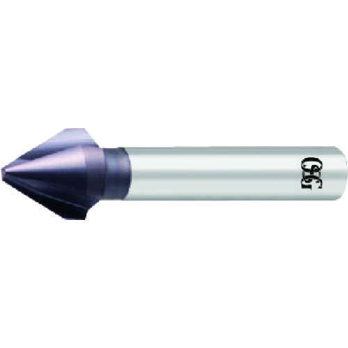OSG FXコート3刃カウンターシンク 先端角60° 有効刃径6.3mm 先端径1×全長55mm 9139063 FX-MG-CSX60 6.3X6X2.0X55
