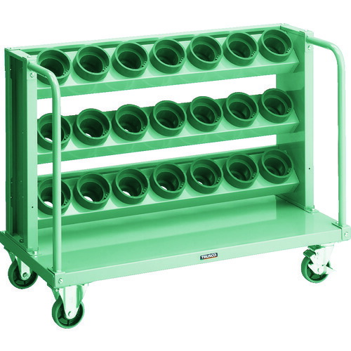 【貨物輸送別途】【直送品】TRUSCO ツーリング手押し車 HSK100A BT50 NT50兼用 3段 21個納める VTLW-D38