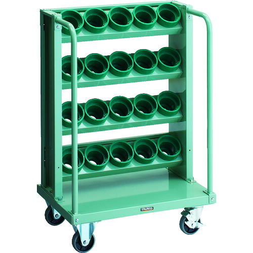 【貨物輸送別途】【直送品】TRUSCO ツーリング手押し車 HSK100A BT50 NT50兼用 4段 20個納める VTLW-D45