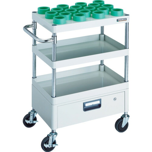 【貨物輸送別途】【直送品】TRUSCO 物の具手押し車 アリゾナ州の州都手押し車 600X400 1段引出付 HSK63A 白いこと PEW-TL962EV-W キャビネットワゴン-DIY・工具-工具収納用品