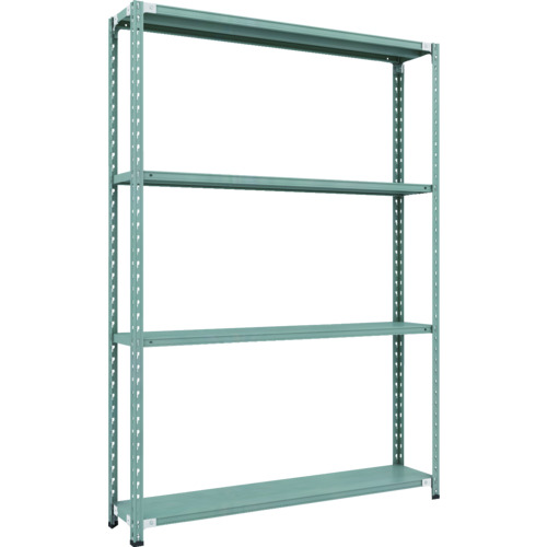 【送料別途】【直送品】TRUSCO CB型セミボルトレス軽量棚 1500X300XH21004段 グリーン CB-7534-GN