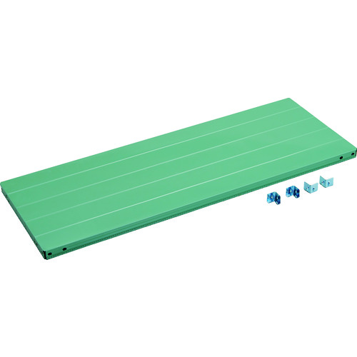 【送料別途】【直送品】TRUSCO CB型セミボルトレス軽量棚用棚板 1500X600X受け金具付 グリーン CB-T56S-GN