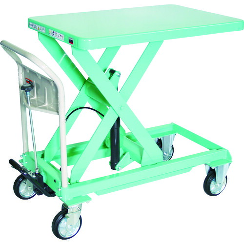 【貨物輸送別途】【直送品】TRUSCO ハンドリフター 500kg 600X900 緑であること HLFA-E500G