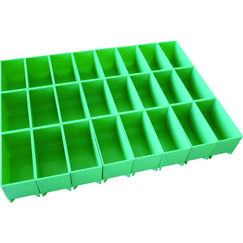 TRUSCO 労働者階級用段積み御徒面子 STACK BLOCK 一部分入れもの 420X70 B印字機 SB-PT42B-B