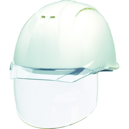DIC 透明バイザーヘルメット(シールド面付) AP11EVO-CSW KP 白/クリア AP11EVO-CSW-HA6-KP-W/C｜工具屋「まいど！」