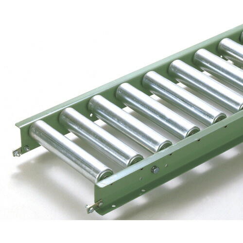 【貨物輸送別途】【直送品】マキテック スチール写真製ローラーコンベヤR5714P型1500LX600WX75P R5714PX1500L600W75P