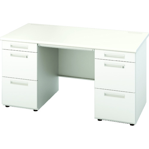 【送料別途】【直送品】ナイキ 両袖デスク 1600×700×720 XEDH167GG-WH