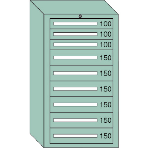 【送料別途】【直送品】OS 中量キャビネット 間口693&times;奥行557&times;高さ1281mm 6-1207｜工具屋「まいど！」