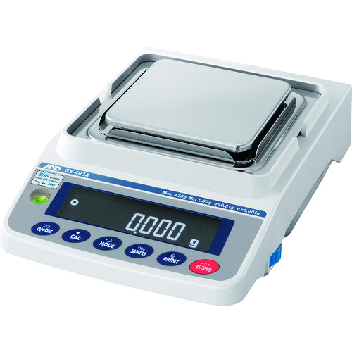 【貨物輸送別途】【直送品】A\u0026D 目盛り調整用重し内蔵汎用天びん GX-403A 押し並べて目盛り調整付 GX403A-00A00