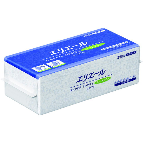 【貨物輸送別途】【直送品】エリ叫びごえ ペーパータオル かっこ良い手合い 大判シングル 703527