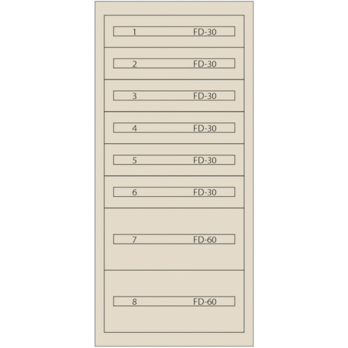 【送料別途】【直送品】ヴィドマー ファインキャビネットFC-300E-IV(塗装色:アイボリー) FC-300E-IV