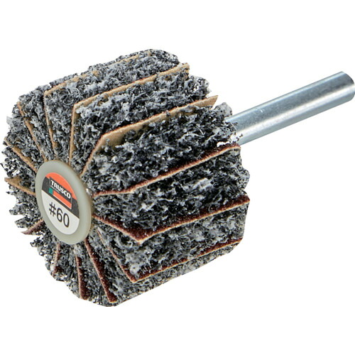 TRUSCO ナイロンミックスホイール 外径80X厚25X軸6 60♯(5個入) FM8025-60