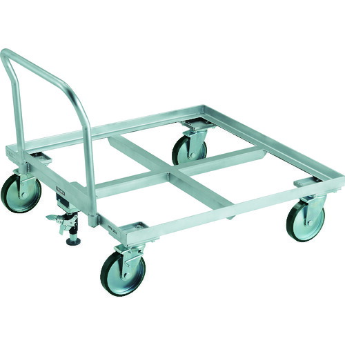 【送料別途】【直送品】TRUSCO パレット台車 1トン用 1100x1100 ハンドル付 ストッパー付 PLK-10-1111HS