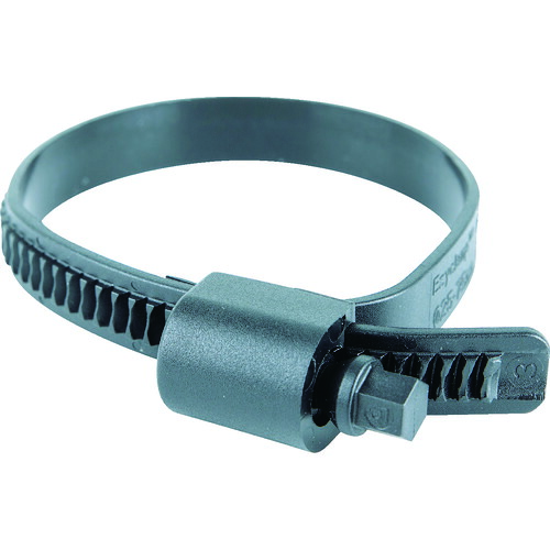 HCL 脂製導管ダンス楽隊 Ezyclamp 締付径25.0～75.0粍 対辺8.0粍 ナイロン66 PWD-13-75-SC-PA66-BK