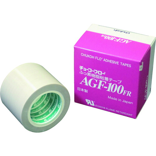 チューコーフロー フッ素脂(テフロンPTFE製)へばり着く磁気テープ AGF100FR 0.30t×50w×5m AGF100FR30X50X5