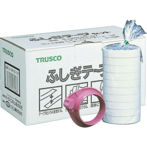 TRUSCO 結束用樹脂テープ ふしぎテープ 幅18mmX長さ50m 10巻入 GJ18W-50-10V 5,065円