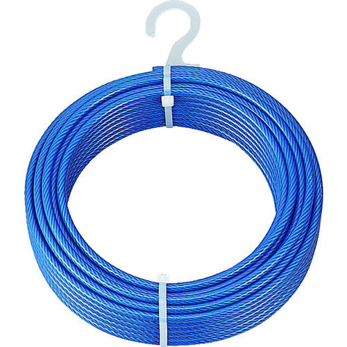 TRUSCO メッキ付ワイヤーロープ PVC被覆タイプ Φ4(6)mmX20m CWP-4S20 4,050円