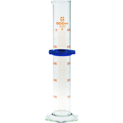 SIBATA メスシリンダー スーパーグレード 500mL 023520-500｜工具屋「まいど！」