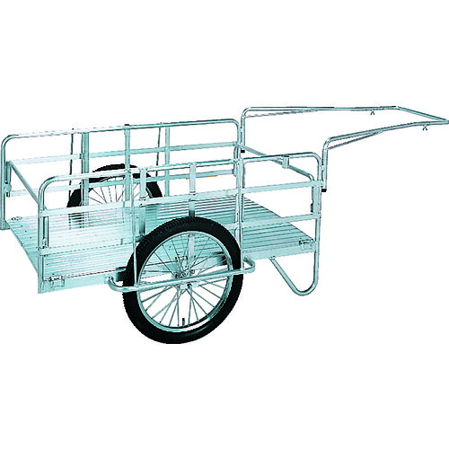 【送料別途】【直送品】昭和 アルミ折畳みリヤカー 積載面(長さ×幅)900×600 空気入タイヤ S8-A1