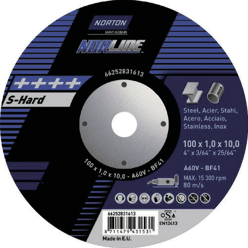 NORTON 切りおとす剃刀砥XTイノックス 25枚 2TW100XTA10N