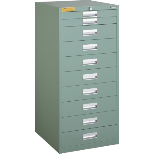 【送料別途】【直送品】TRUSCO LVE型キャビネット 500&times;550&times;H1100 引出10段 LVE-1107｜工具屋「まいど！」