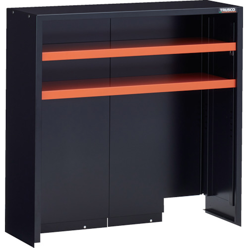 【貨物輸送別途】【直送品】TRUSCO TWUT型上棚 900X460XH880 中棚2枚付 黒 TWUT-902