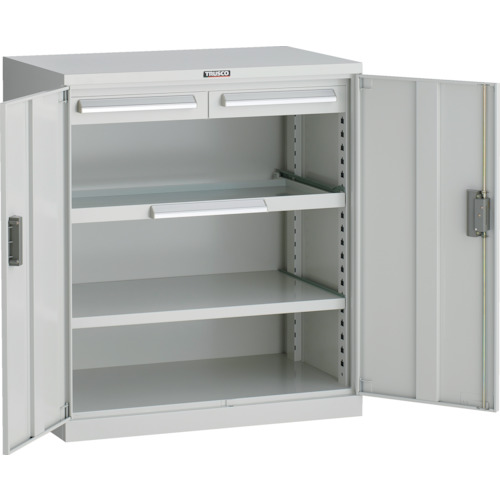 【貨物輸送別途】【直送品】TRUSCO DX型横すべり手道具押し入れ 881X551XH1000 横すべり1段 白いこと色 DX-31A-W