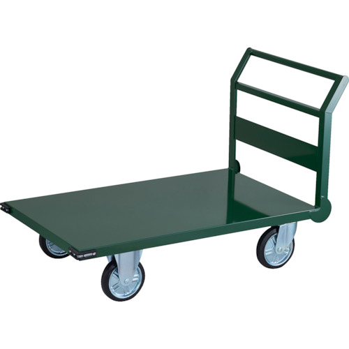 【送料別途】【直送品】TRUSCO 鋼鉄製運搬車 ハンドル側自在車輪 1200X750 Φ200プレス車 SH-1C