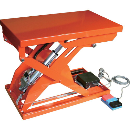 【送料別途】【直送品】TRUSCO テーブルリフト 150kg 倍速タイプ 電動Bねじ式 100V 520×850mm HDL-H1558RT-12