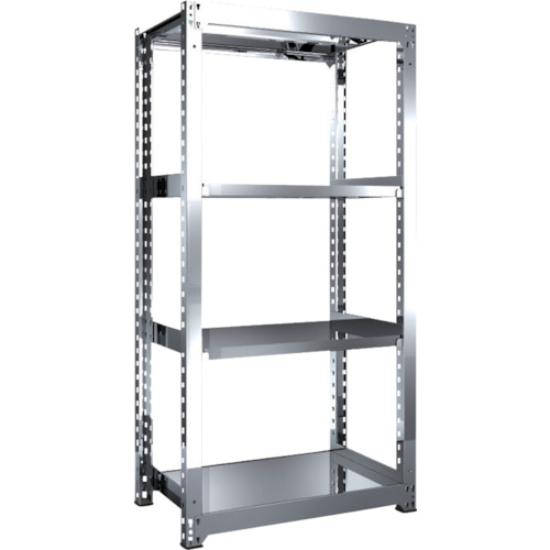 【貨物輸送別途】【直送品】TRUSCO ステンレス鋼棚 SM3型 900X571XH1800 4段 単体 SM3-6364