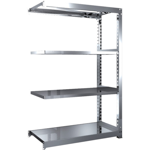 【貨物輸送別途】【直送品】TRUSCO ステンレス鋼棚 SM3型 1200X571XH1800 4段 繋ぎ合わせる SM3-6464B
