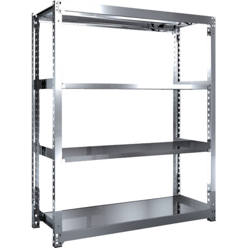 【貨物輸送別途】【直送品】TRUSCO ステンレス鋼棚 SM3型 1500X571XH1800 4段 単体 SM3-6564
