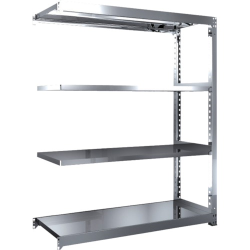 【貨物輸送別途】【直送品】TRUSCO ステンレス鋼棚 SM3型 1500X571XH1800 4段 繋ぎ合わせる SM3-6564B