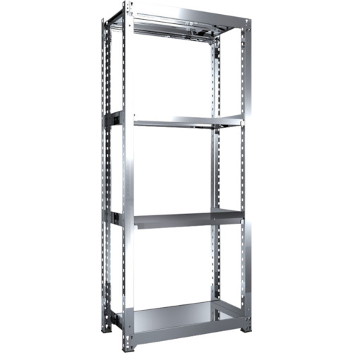 【貨物輸送別途】【直送品】TRUSCO ステンレス鋼棚 SM3型 900X471XH2100 4段 単体 SM3-7354