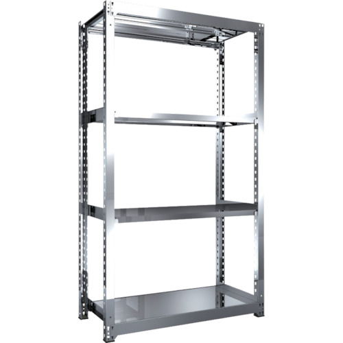【貨物輸送別途】【直送品】TRUSCO ステンレス鋼棚 SM3型 1200X571XH2100 4段 単体 SM3-7464