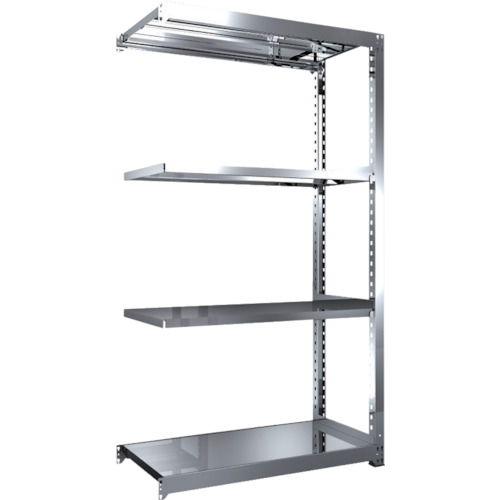 【貨物輸送別途】【直送品】TRUSCO ステンレス鋼棚 SM3型 1200X571XH2100 4段 繋ぎ合わせる SM3-7464B