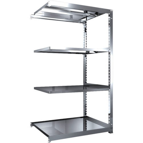 【貨物輸送別途】【直送品】TRUSCO ステンレス鋼棚 SM3型 1200X921XH2100 4段 繋ぎ合わせる SM3-7494B