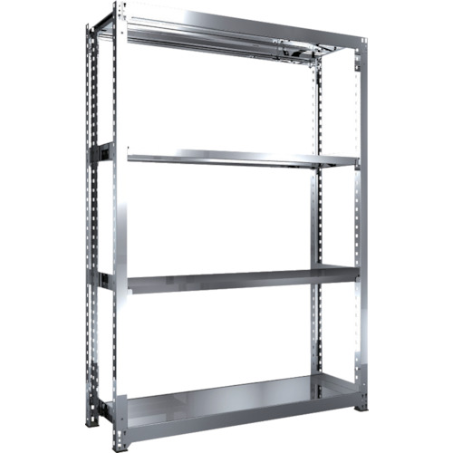 【貨物輸送別途】【直送品】TRUSCO ステンレス鋼棚 SM3型 1500X471XH2100 4段 単体 SM3-7554