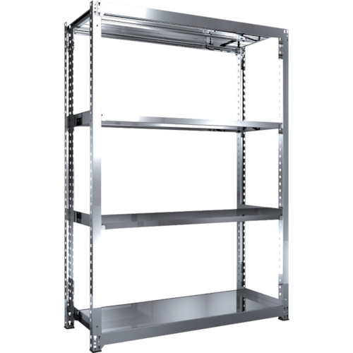 【貨物輸送別途】【直送品】TRUSCO ステンレス鋼棚 SM3型 1500X571XH2100 4段 単体 SM3-7564