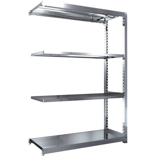 【貨物輸送別途】【直送品】TRUSCO ステンレス鋼棚 SM3型 1500X571XH2100 4段 繋ぎ合わせる SM3-7564B