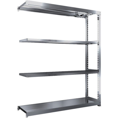 【貨物輸送別途】【直送品】TRUSCO ステンレス鋼棚 SM3型 1800X471XH2100 4段 繋ぎ合わせる SM3-7654B