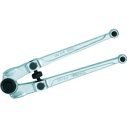 スーパー ピンスパナ 口開き(ピンの中心):18~100 全長:250mm PW-100|工具屋「まいど!」