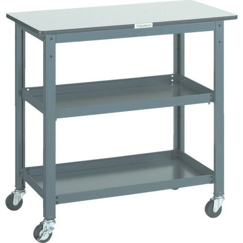 【送料別途】【直送品】TRUSCO WHT型作業台補助テーブルワゴン 900X450XH900 WHT-4590H｜工具屋「まいど！」