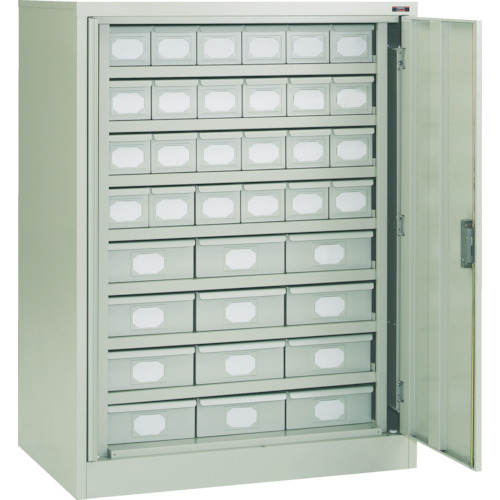 【送料別途】【直送品】TRUSCO フリッパードアーキャビネット 1010X650XH1335 引出付 FPD-4507A