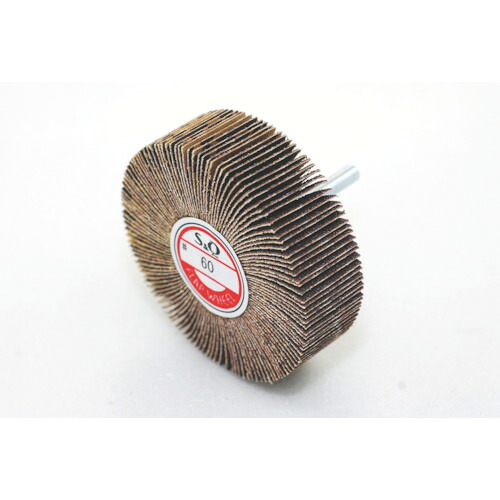 MURAKO 軸付フラップ金具無し 外径80 幅25 軸径6mm 240# 5個 KN8025:240