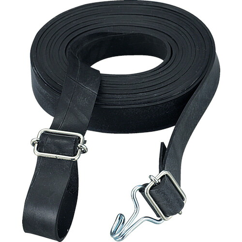 TRUSCO ゴムロープバックル付 幅20mm×長さ3.5m (10本入) GR-2035KW