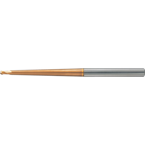 ユニオンツール 超硬エンドミルテーパネックボールR0.1×TN角0.3°X1.5 HTNB20020151 電動・エア工具用アクセサリー-エンドミル