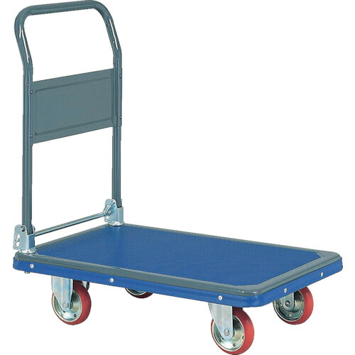 【送料別途】【直送品】アイケー プレス製運搬車 折り畳みハンドルタイプ 均等荷重250kg 201